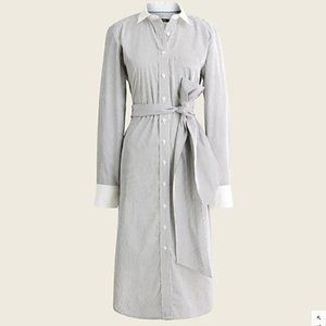 J.Crew Size 18 Classic-fit crisp cotton poplin shirtdress